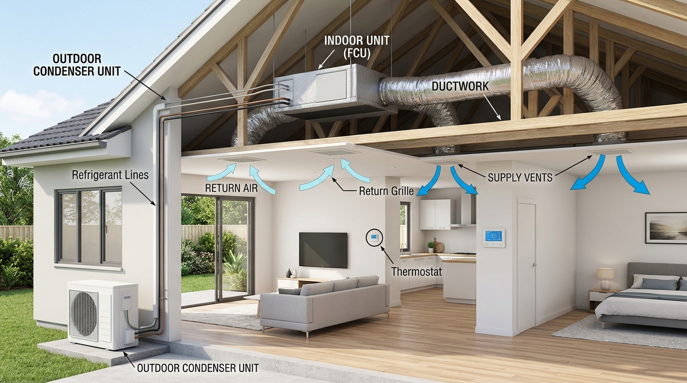 Climatisation gainable — Local professionnel